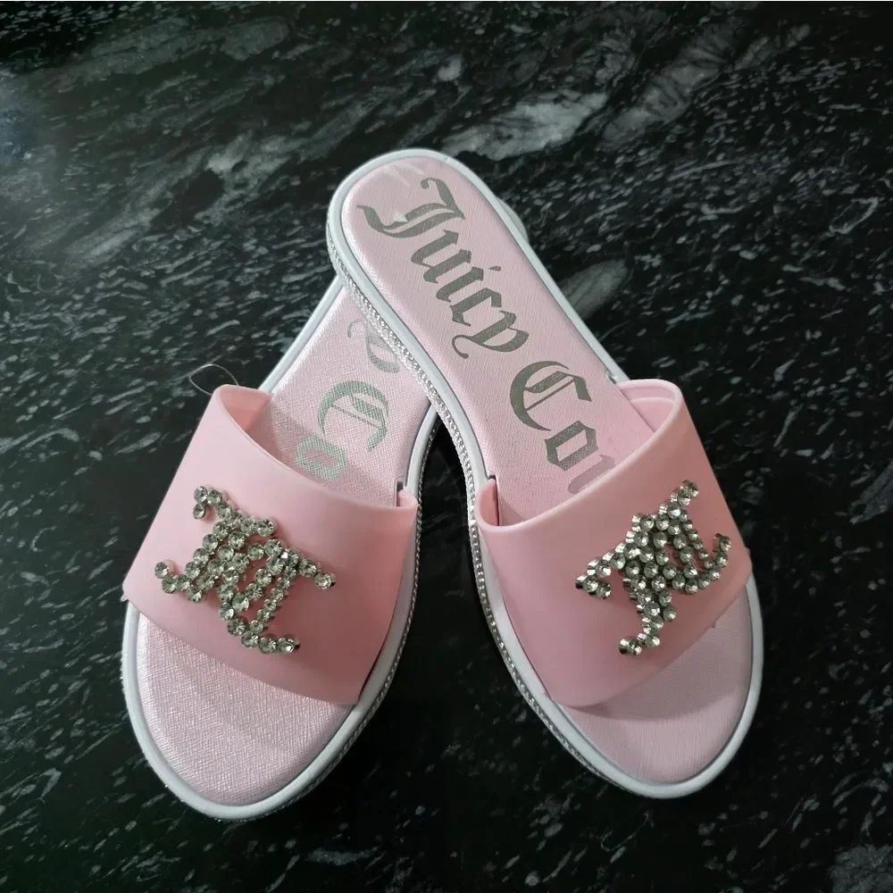 BRAND NEW JUICY COUTURE RHINESTONE SLIDER